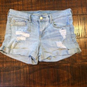 Denim shorts